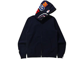 BAPE Shark Full Zip Hoodie (FW21) Navy