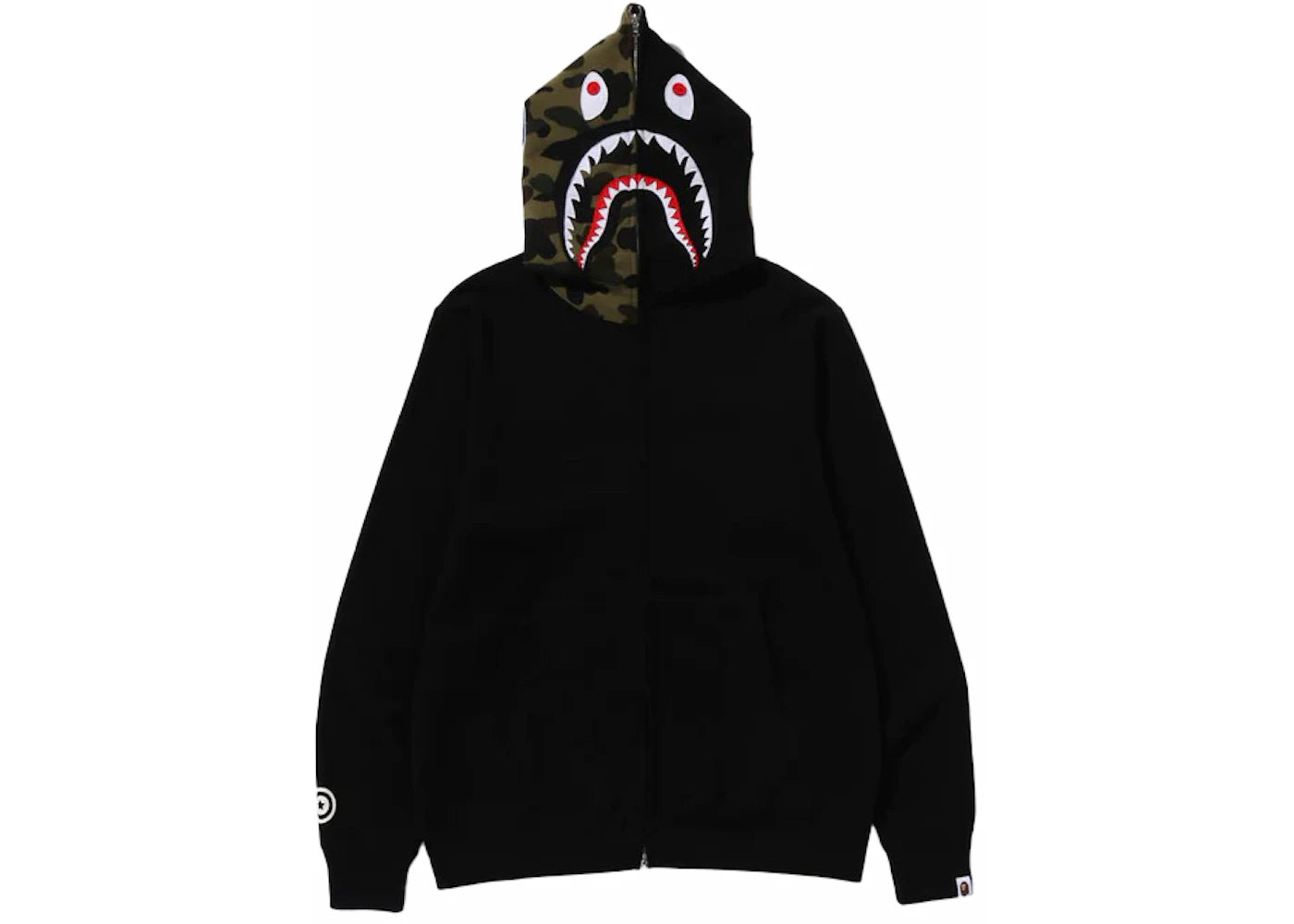 BAPE Shark Full-Zip Hoodie (FW23) Black - vue secondaire A