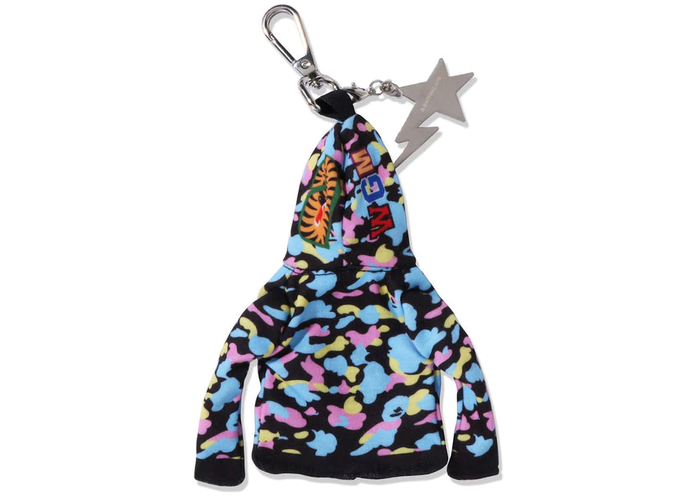 BAPE Shark Full Zip Hoodie Keychain Black - vue secondaire B