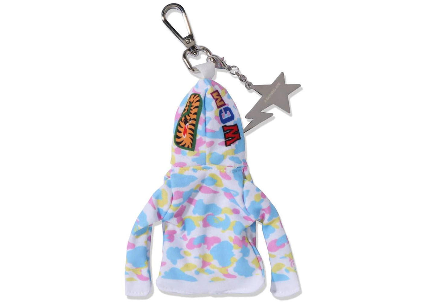 BAPE Shark Full Zip Hoodie Keychain White - vue secondaire B