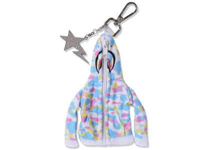 BAPE Shark Full Zip Hoodie Keychain White - apparel view 2
