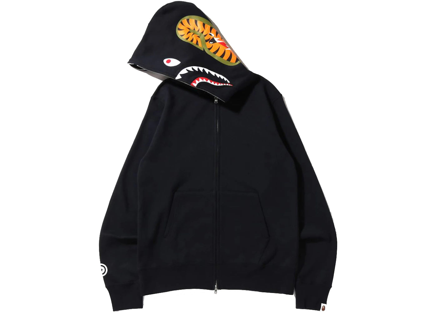 BAPE Shark Full Zip Hoodie (SS22) Black - vue secondaire A