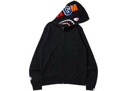 BAPE Shark Full Zip Hoodie (SS22) Black - authentic BAPE apparel