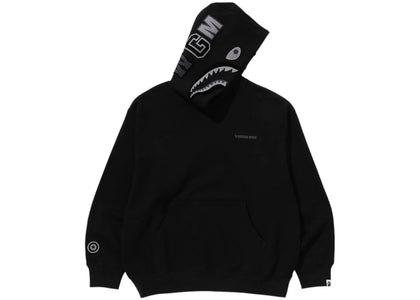 BAPE Shark Logo Relaxed Fit Pullover Hoodie Black - apparel view 2
