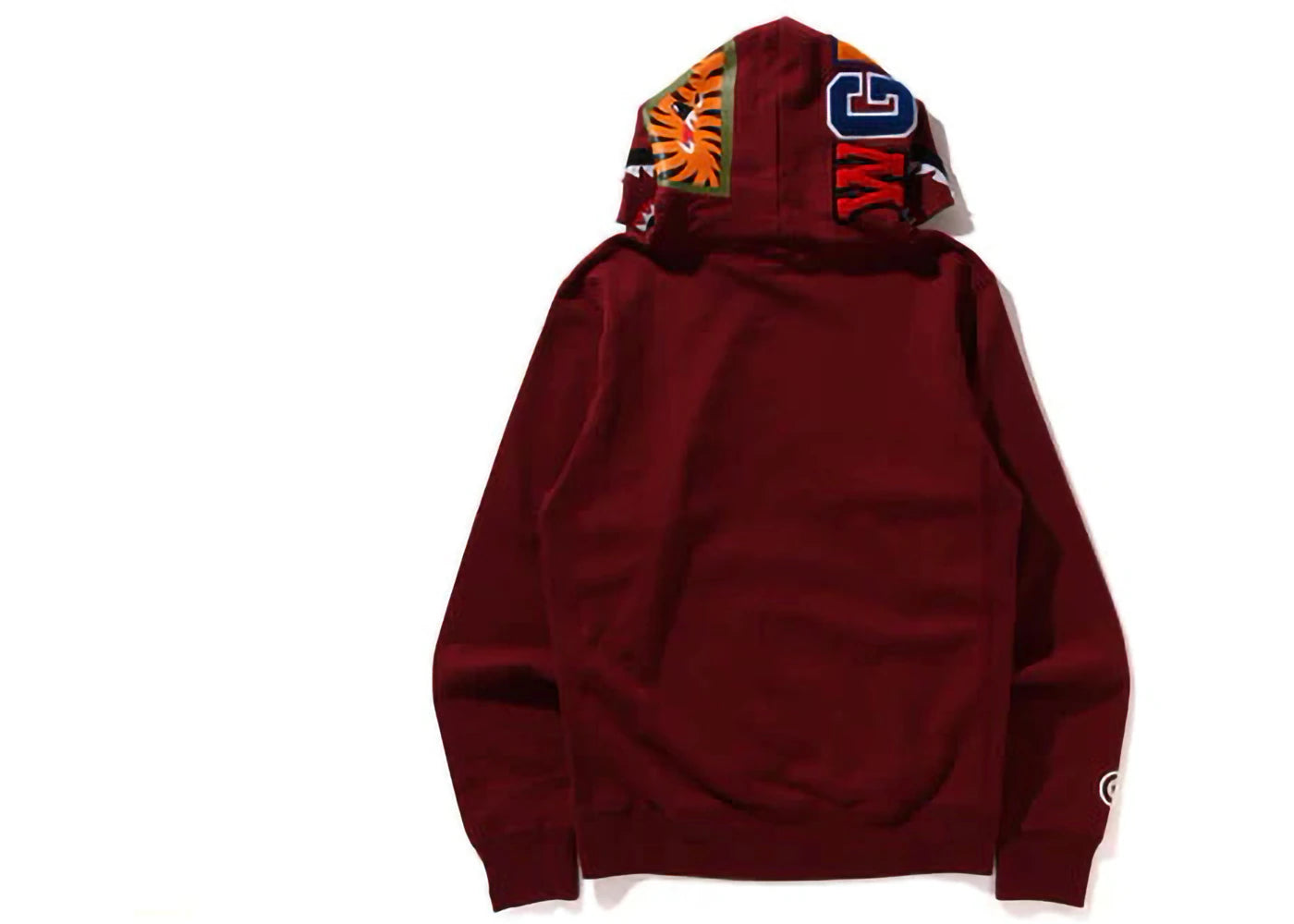 BAPE Shark Pullover Hoodie Burgundy - vue secondaire B