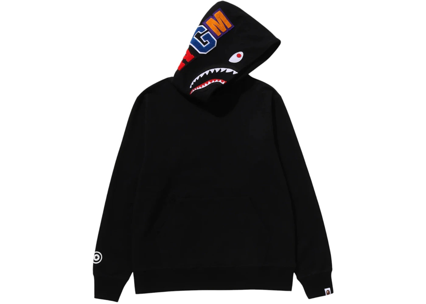 BAPE Shark Pullover Hoodie (FW25) Black - vue 360
