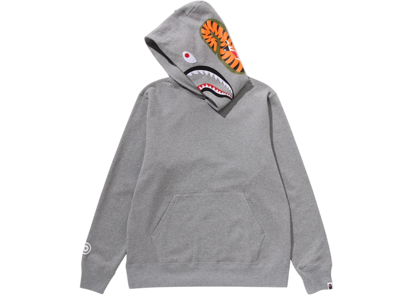 BAPE Shark Pullover Hoodie (FW25) Gray - vue secondaire B