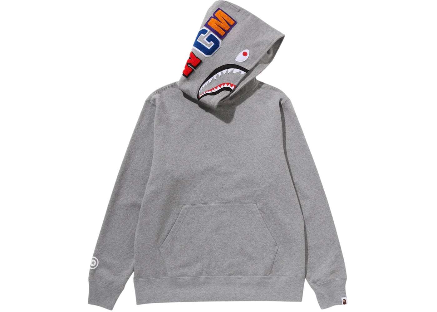 BAPE Shark Pullover Hoodie (FW25) Gray - vue secondaire A