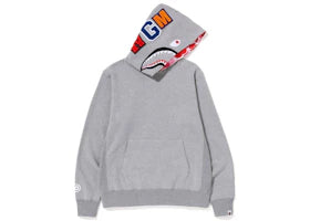 BAPE Shark Pullover Inside Camo Hoodie Grey Pink