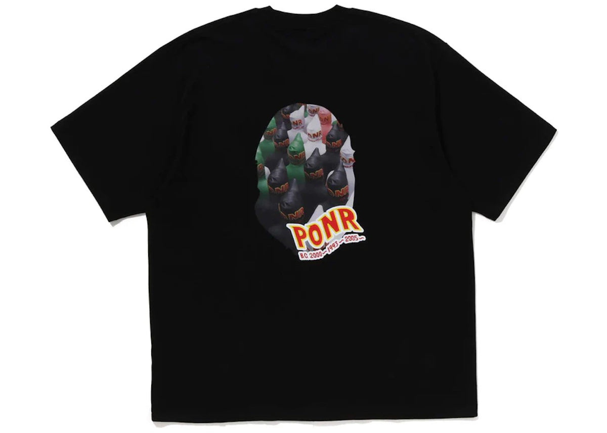 BAPE Shark Seijin Photo Print Relaxed Fit Tee Black - vue secondaire B