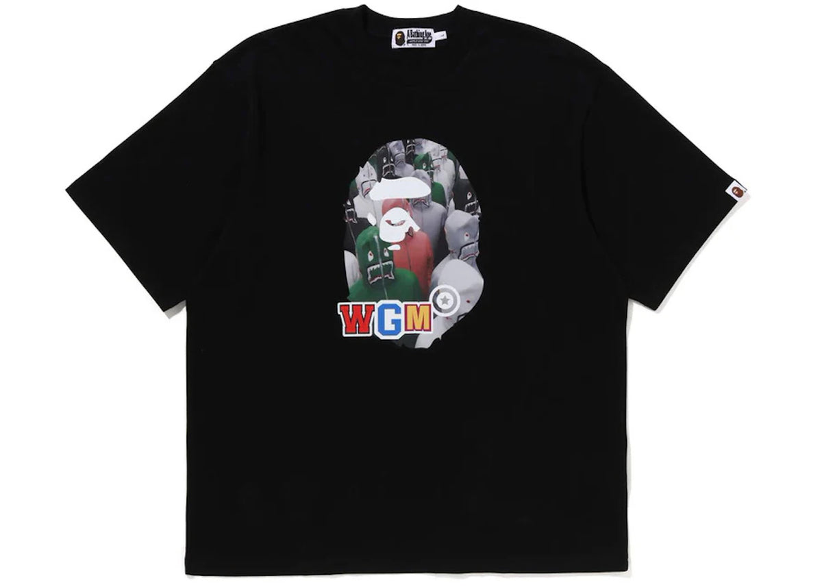 BAPE Shark Seijin Photo Print Relaxed Fit Tee Black - vue secondaire A
