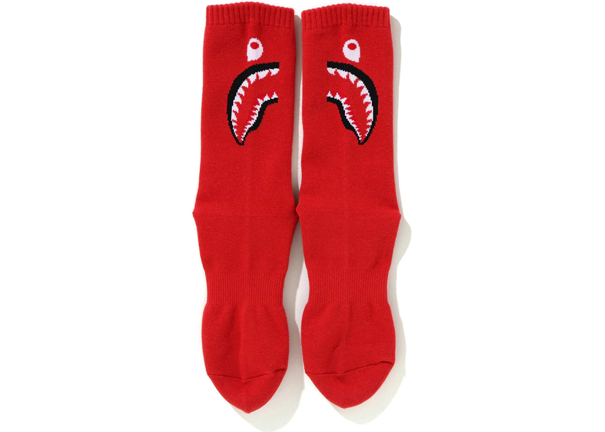 BAPE Shark Socks Red - vue secondaire B