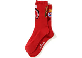 BAPE Shark Socks Red