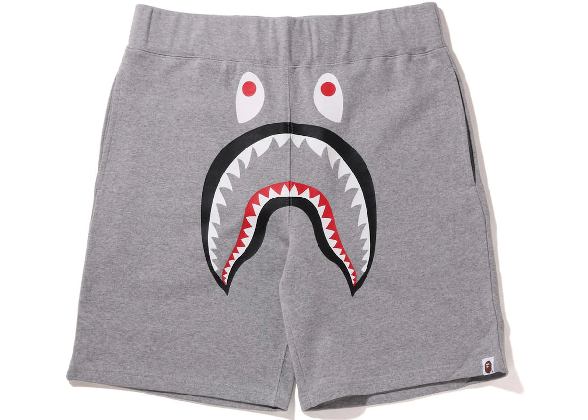 BAPE Shark Sweat Shorts (FW22) Grey - vue secondaire B