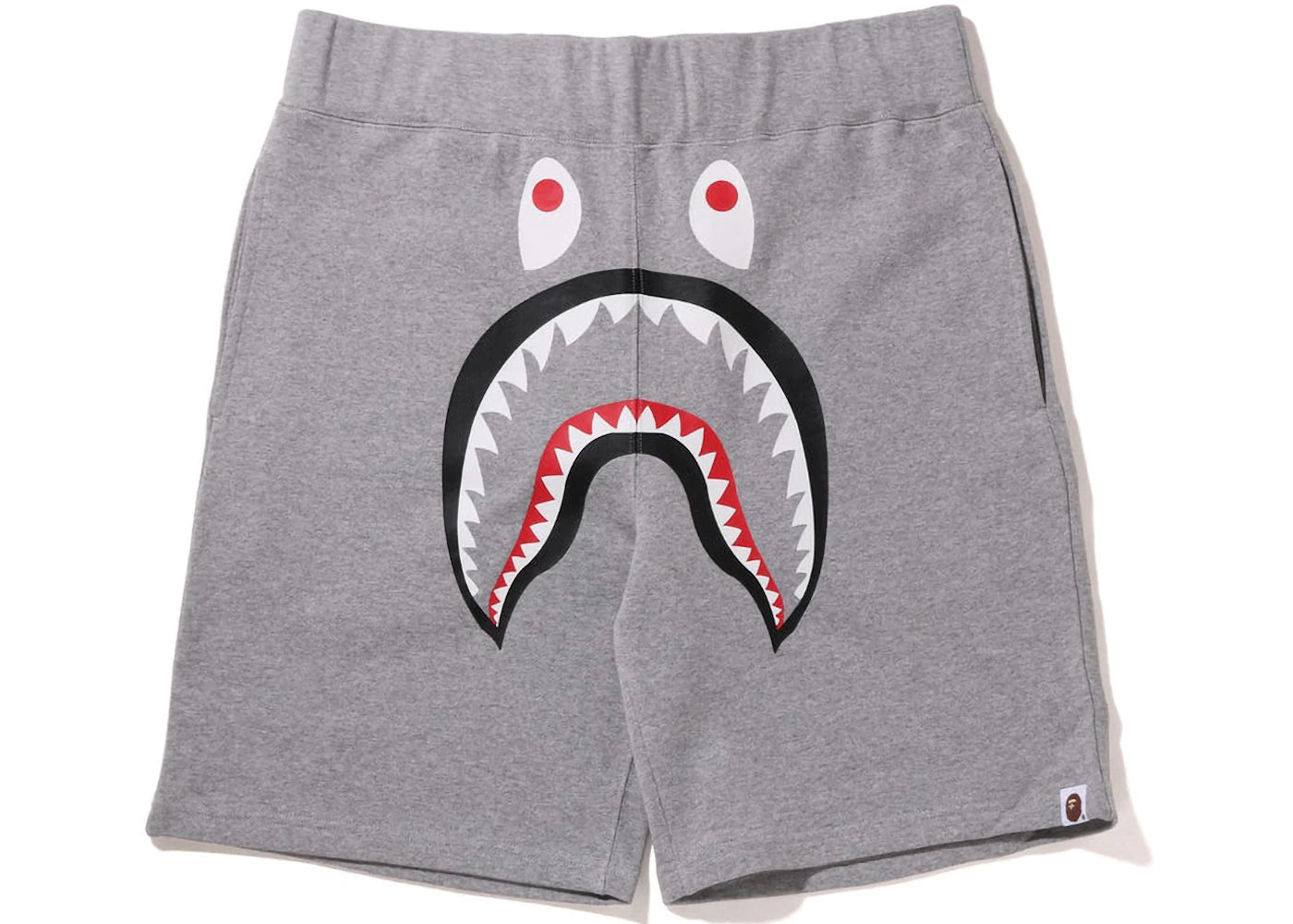 BAPE Shark Sweat Shorts (FW22) Grey - vue secondaire A