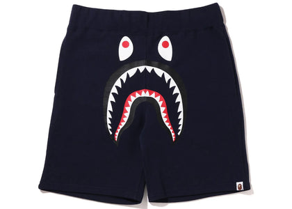 BAPE Shark Sweat Shorts (FW22) Navy - apparel view 2