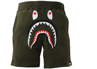 BAPE Shark Sweat Shorts Olivedrab
