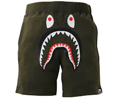 BAPE Shark Sweat Shorts Olivedrab