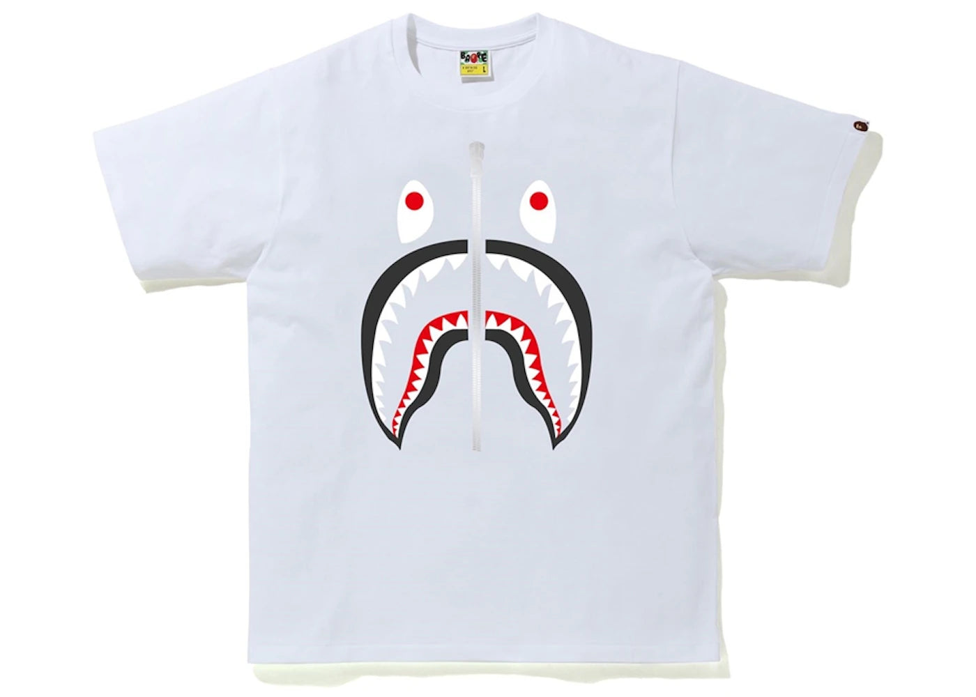 BAPE Shark Tee (SS20) White - vue secondaire A