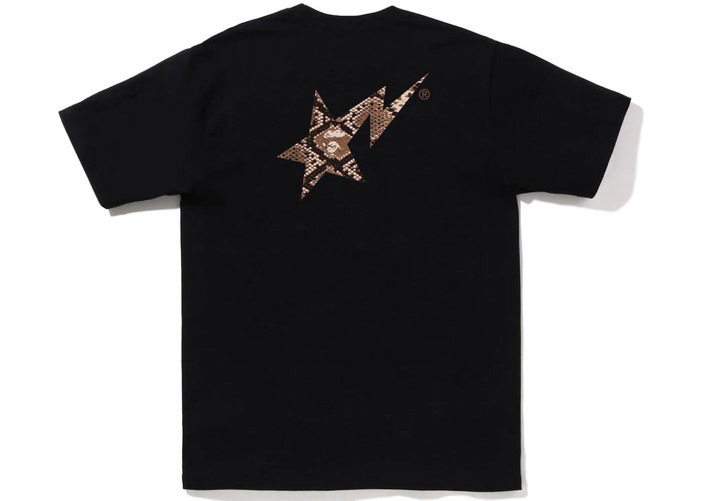 BAPE Snake Bape Sta Logo Tee Black Beige - vue secondaire A