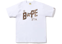 BAPE Snake Bape Sta Logo Tee White Beige