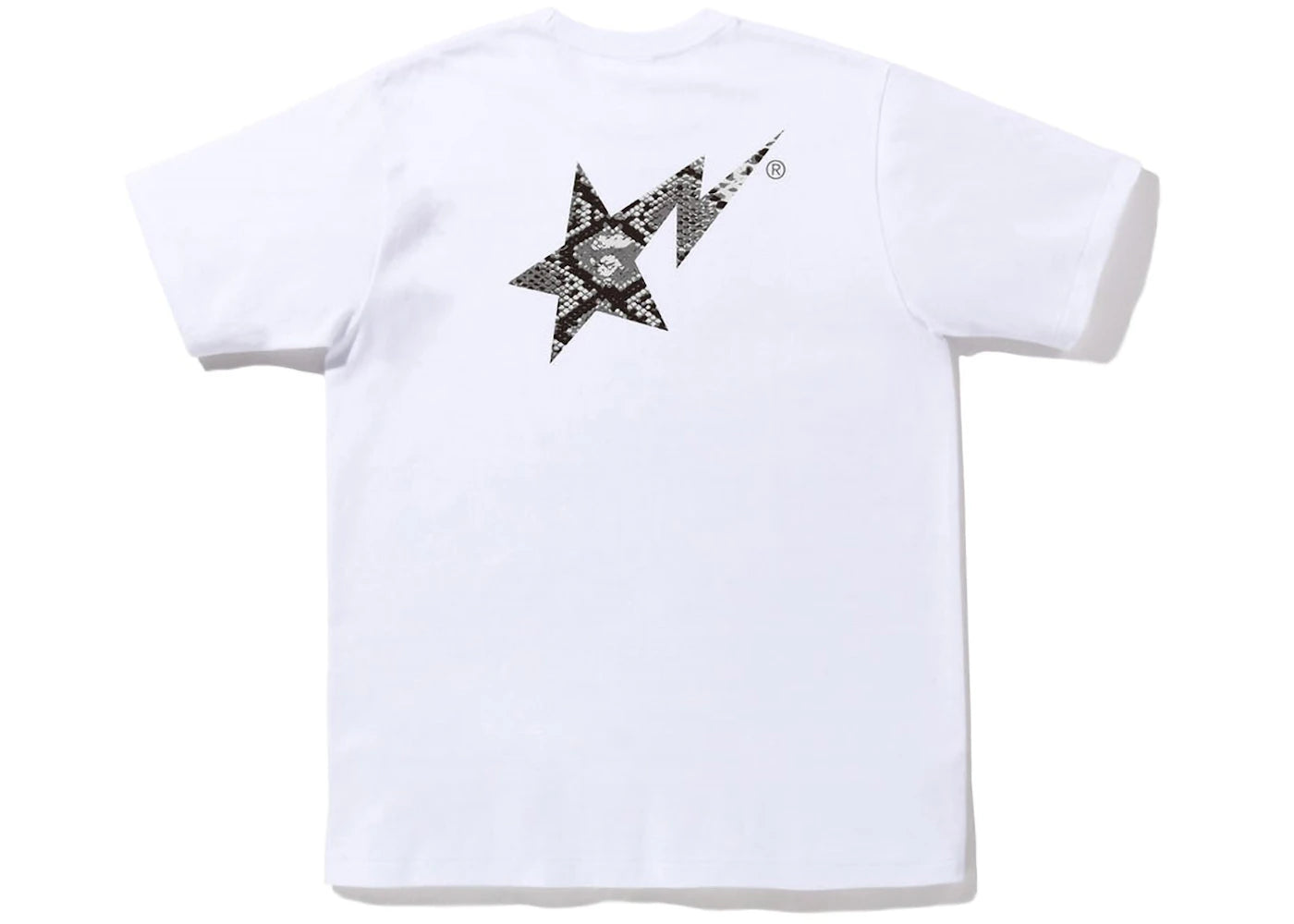 BAPE Snake Bape Sta Logo Tee White Grey - vue secondaire A