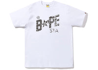 BAPE Snake Bape Sta Logo Tee White Grey