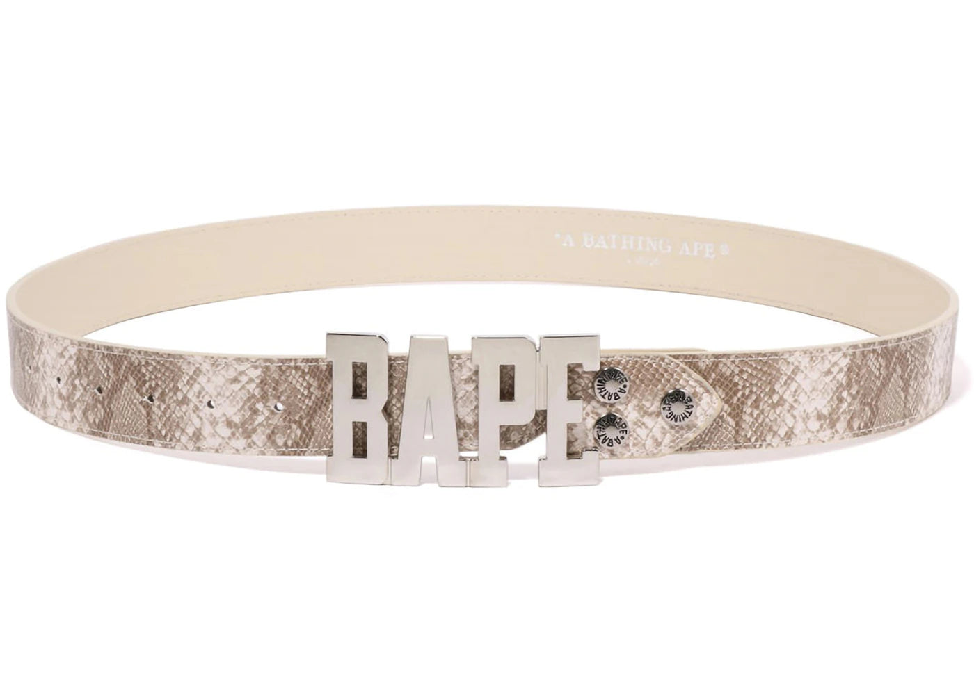 BAPE Snake Belt Beige - vue 360