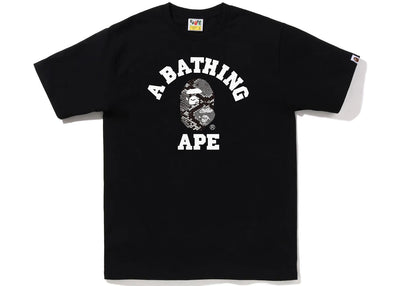 BAPE Snake College Tee Black Grey