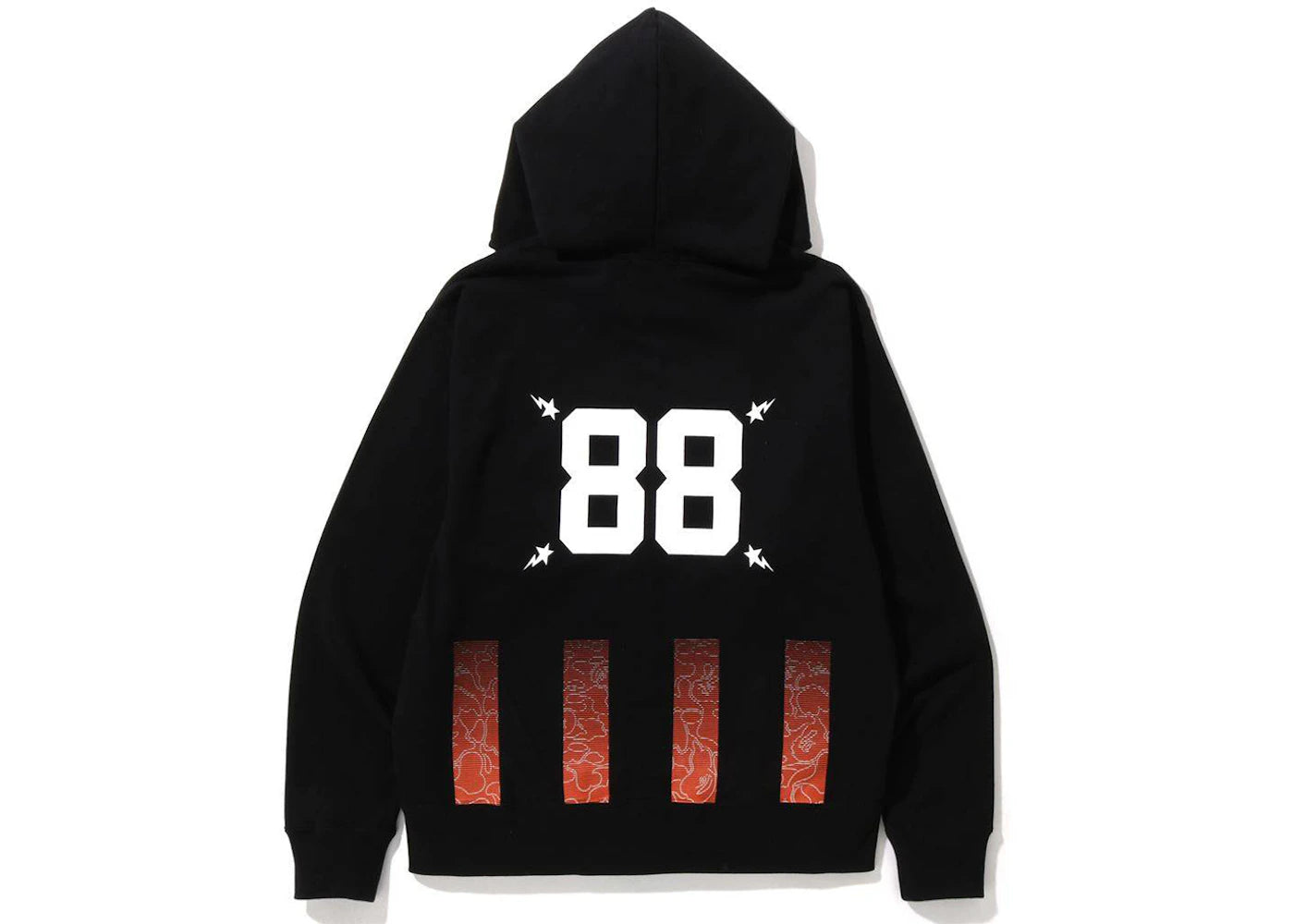 BAPE Soccer Game Graphic Relaxed Fit Full Zip Hoodie Black - vue secondaire B