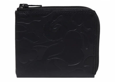 BAPE Solid Camo Leather III Wallet Black