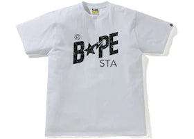BAPE Space Camo Bape Sta Logo Tee White