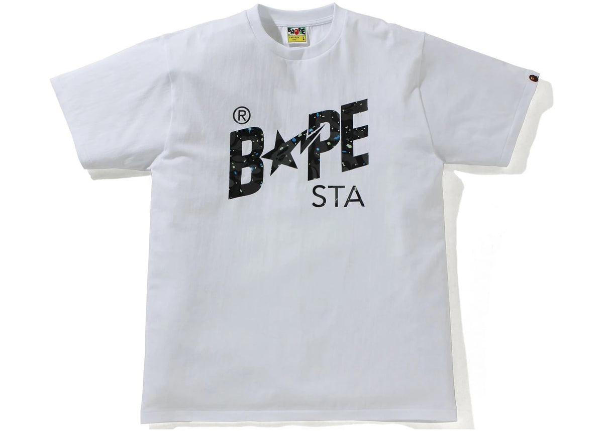 BAPE Space Camo Bape Sta Logo Tee White - vue secondaire A