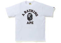 BAPE Space Camo Print College Tee White