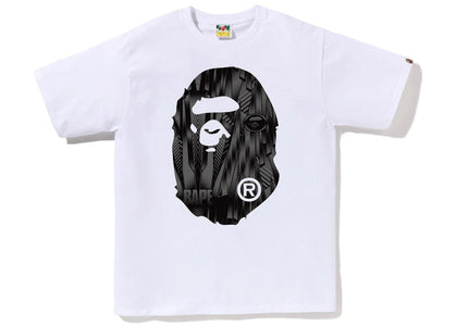 BAPE Speed Racer Big Ape Head Tee White Black - product view 2