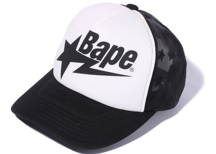 BAPE Sta Allover Mesh Cap Black - authentic BAPE product