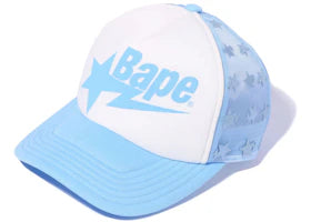 BAPE Sta Allover Mesh Cap Blue - vue 360