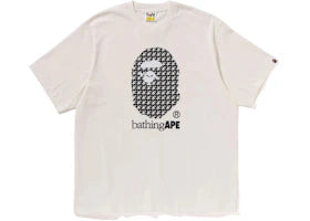 BAPE Sta Houndstooth By Bathing Ape Relaxed Fit Tee Ivory
