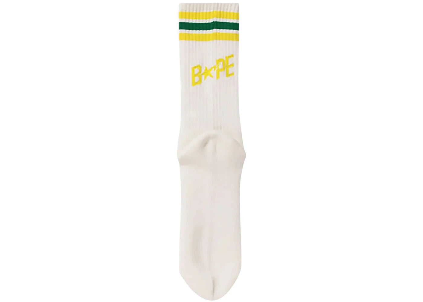 BAPE Sta Line Socks Yellow - vue secondaire A