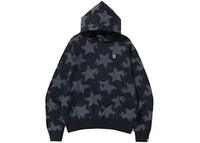 BAPE Sta Pattern Loose Fit Pullover Hoodie Black