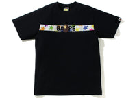 BAPE Sta Pattern Tape Ape Head Tee Black