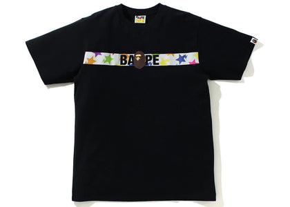 BAPE Sta Pattern Tape Ape Head Tee Black - product view 2