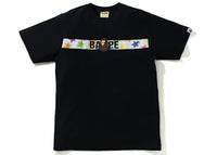 BAPE Sta Pattern Tape Ape Head Tee Black