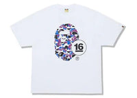 BAPE Store Hong Kong 16th Anniversary HK Camo Tee White