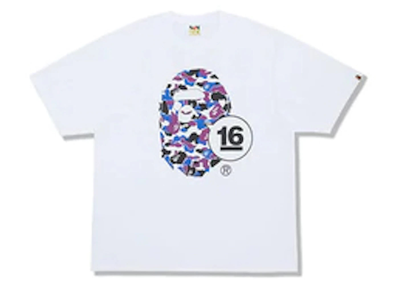 BAPE Store Hong Kong 16th Anniversary HK Camo Tee White - vue secondaire A
