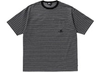 BAPE Stripe Print I Tee Black