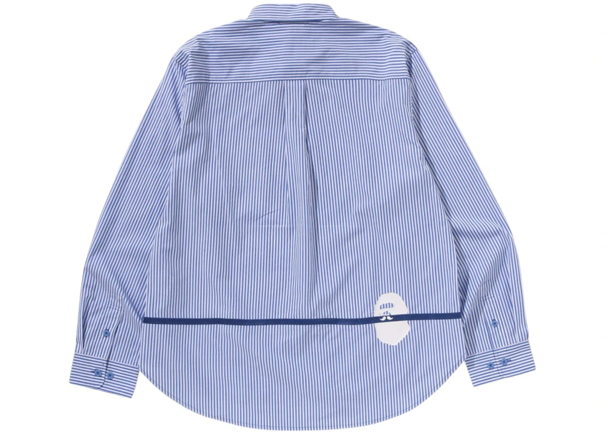 BAPE Stripe Shirt Blue - vue secondaire B