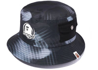 BAPE Stroke Camo Pocket Bucket Hat Black
