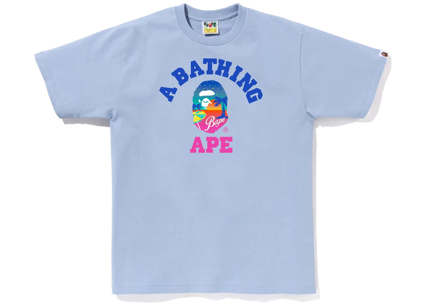 BAPE Sunset Beach Tee Sax - vue 360