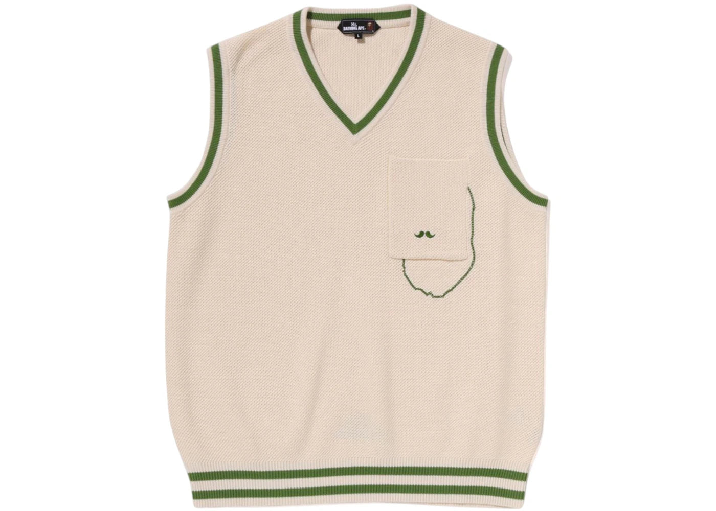 BAPE Tank Top Sweater Ivory - vue secondaire A
